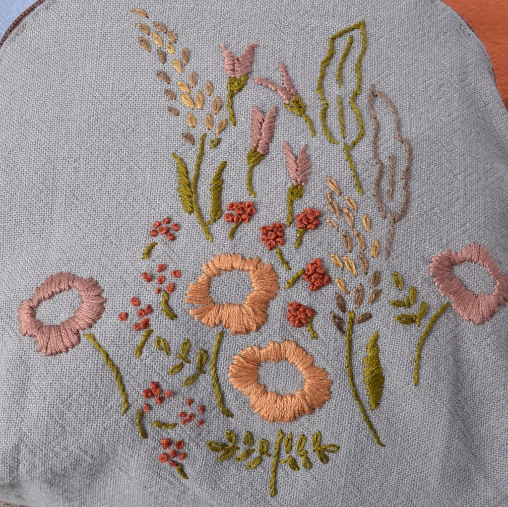 Embroidery on cotton fabric