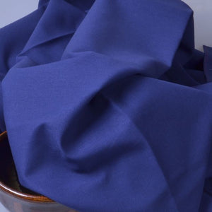 royal blue linen cotton fabric