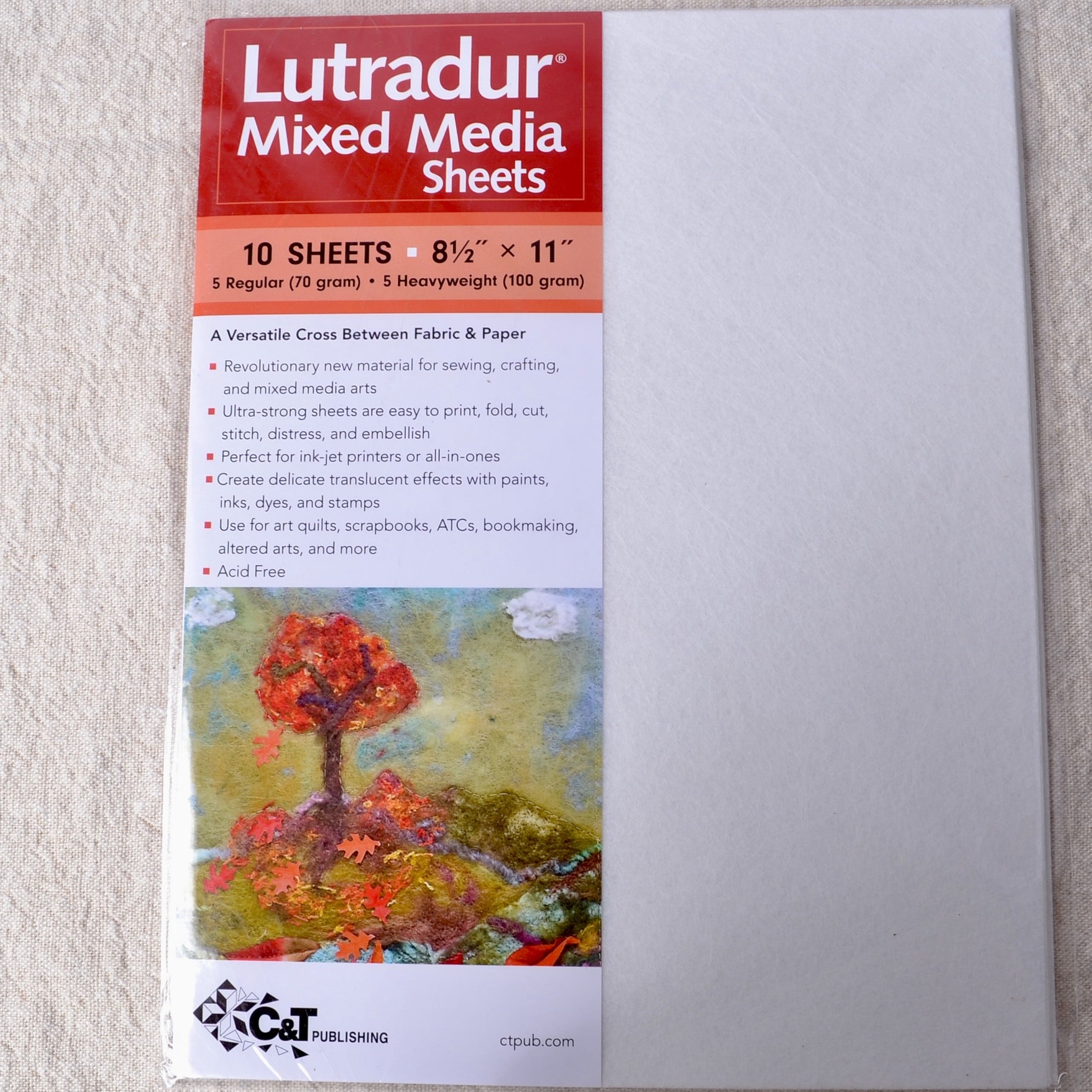 Lutradur Mixed Media Sheets, 10 Sheets