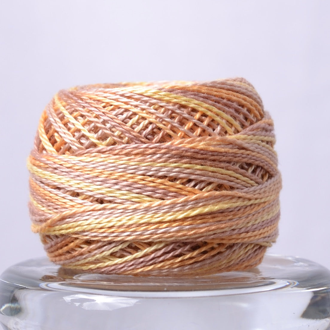 Valdani Variegated Hand Dyed Perle Cotton Thread, Spun Wheat