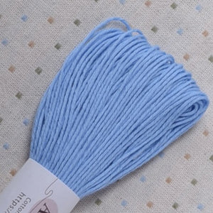 Sashiko Thread, Awai-iro Pastel Series 40 Meter Skein, Sky Blue
