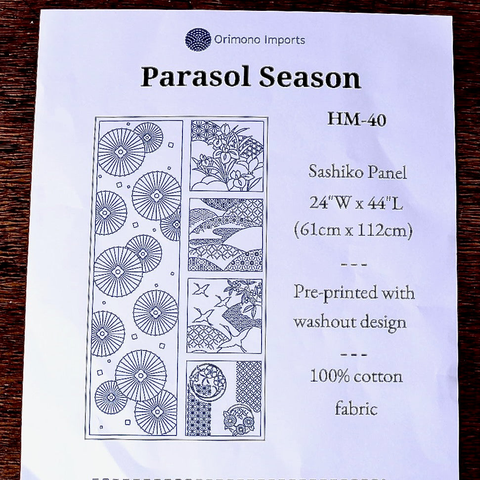 Sashiko Panel, Parasol Season cover page