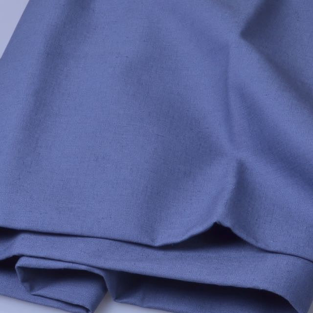 blue linen cotton fabric