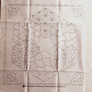sashiko cloth pre printed ready to stitch