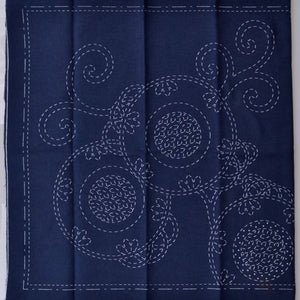 Bracken Fern sashiko cloth design by Hitomi Fujito