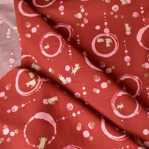quilting cotton fabric, red