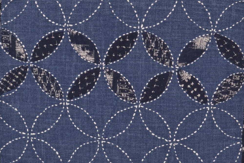 Sashiko Fabric - Pre-printed Sashiko Fabric - with DOTTED GRID for Sti