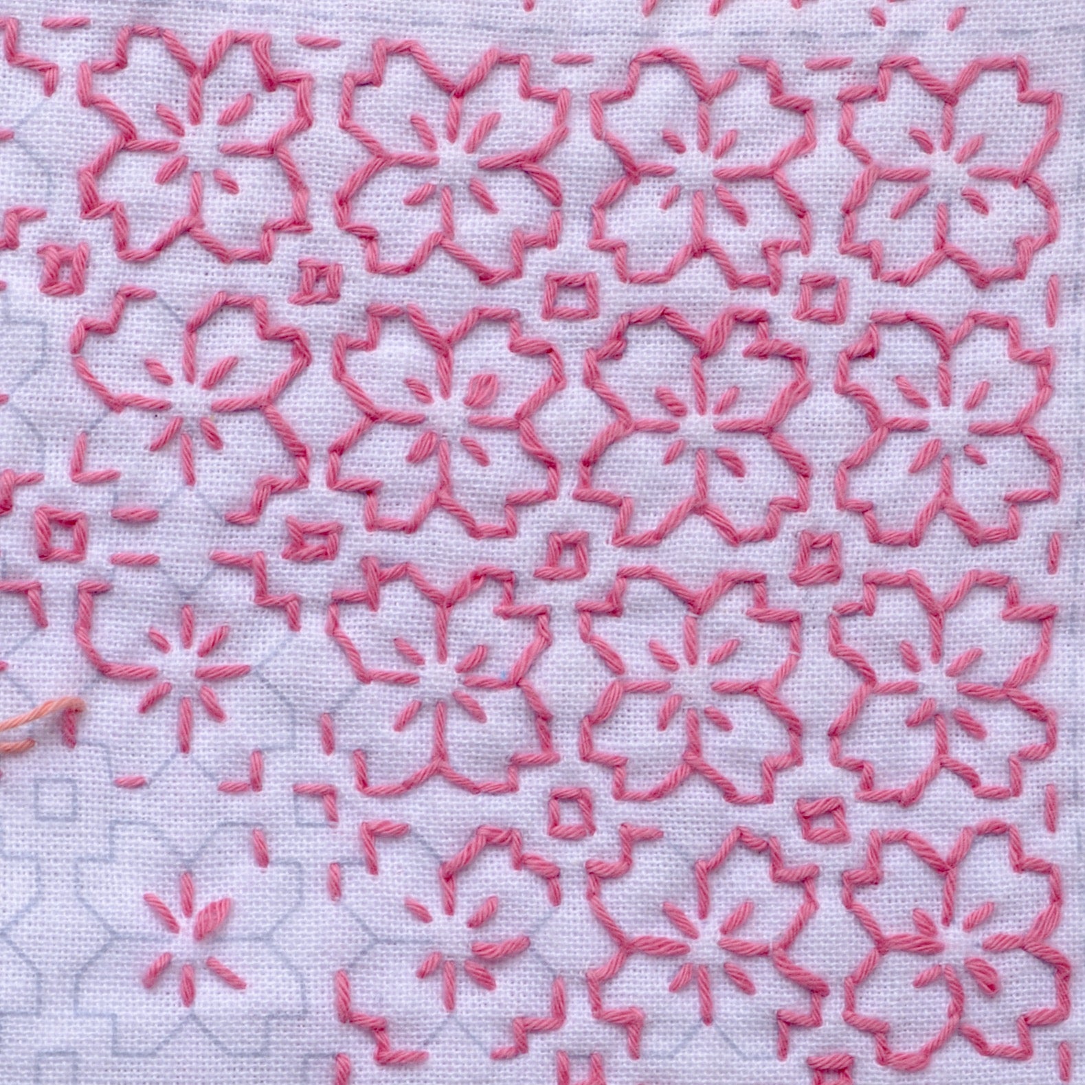 hitomesashi stitching 