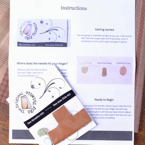 The original ugly thimble with instructions