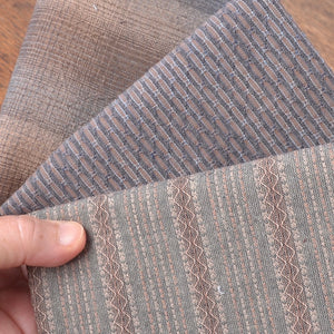 Mushroom taupe Japanese  yarn-dyed cotton fabrics