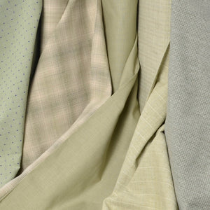 Green yarn dyed  fabrics and solid green dobby cotton fabric