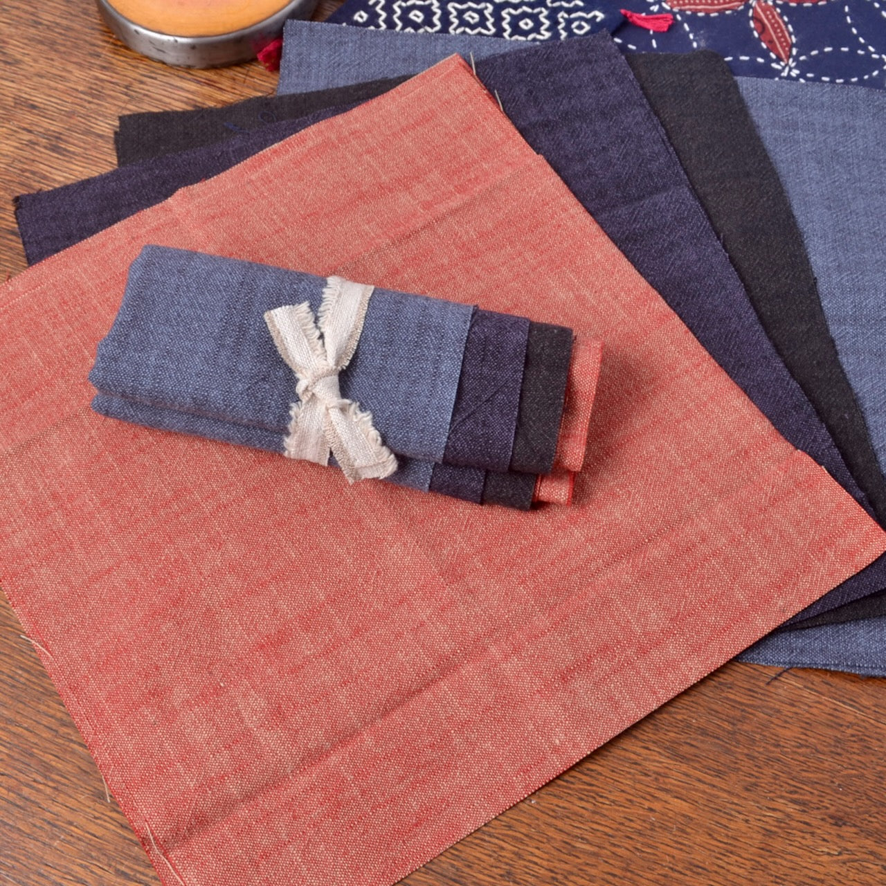 Coarse Weave Slub Cotton Squares