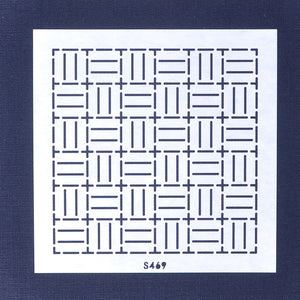 Sashiko Stencils, Simple Three Form