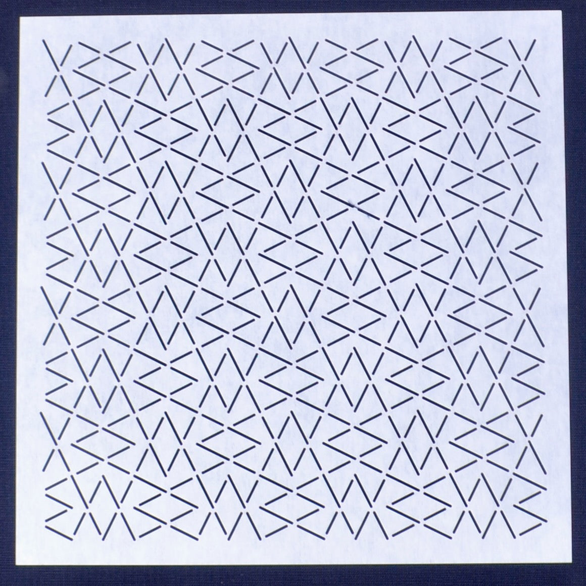 Sashiko Stencil  8" X 8"  "Yamagata"