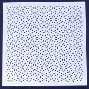 Sashiko Stencil  8" X 8"  "Yamagata"