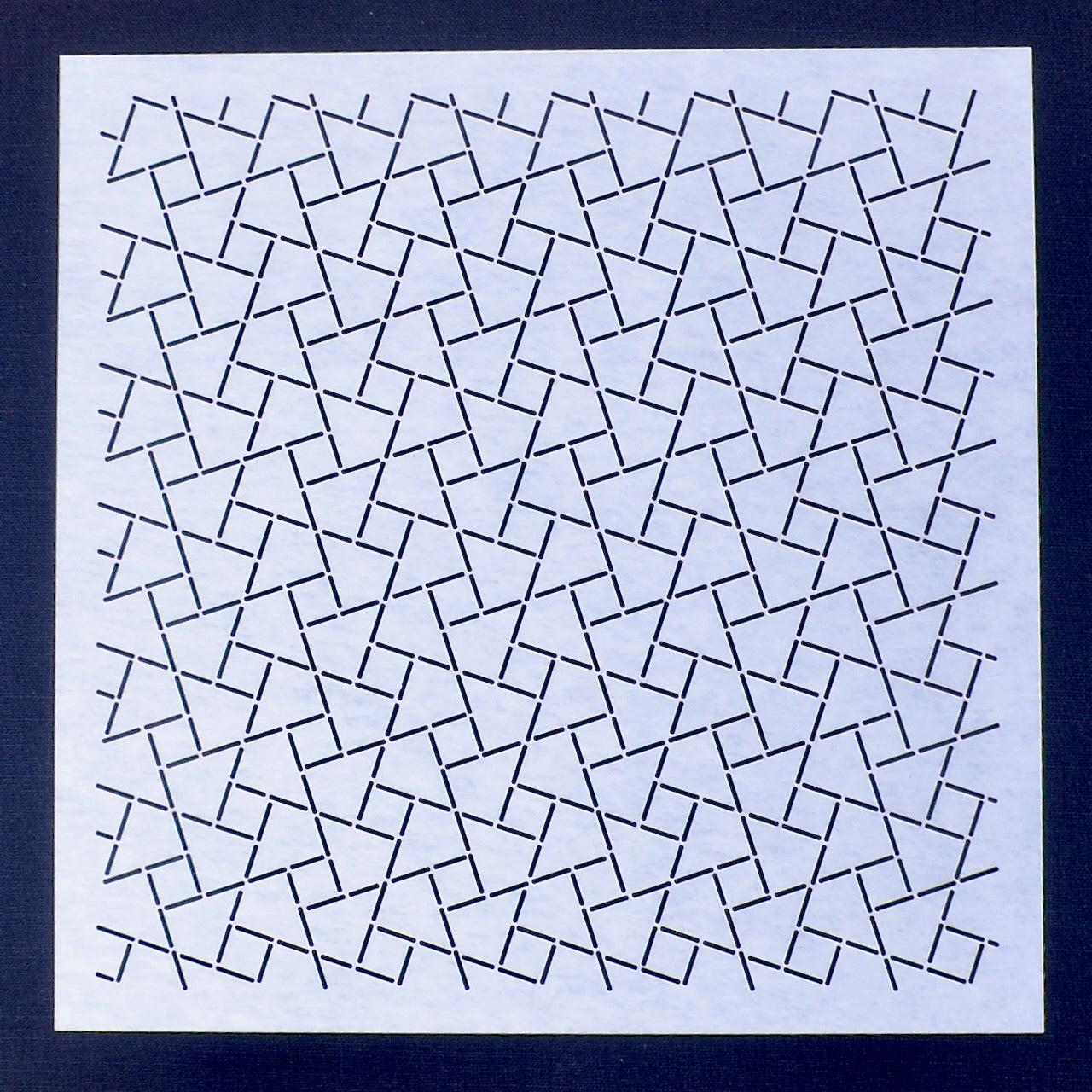 Sashiko Stencil  8" X 8"  "Rose"