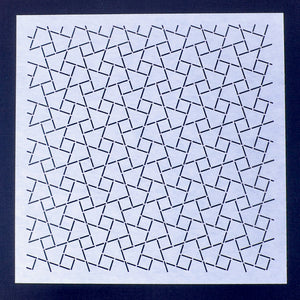 Sashiko Stencil  8" X 8"  "Rose"