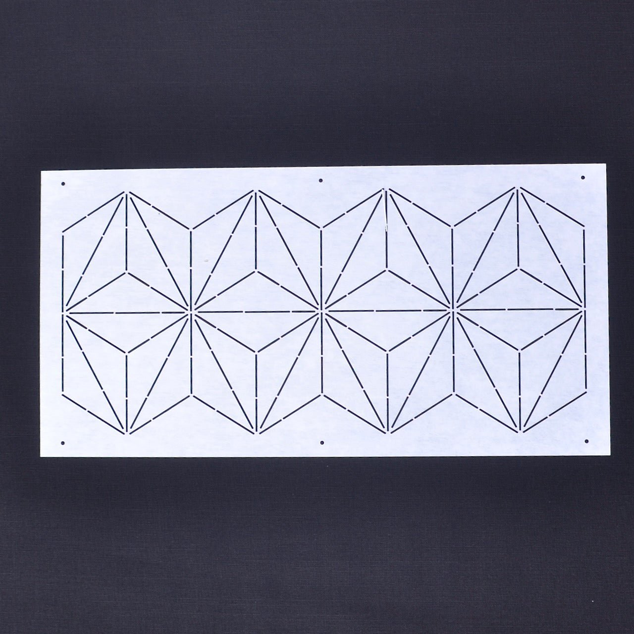Sashiko Border Stencils, 12" x 6",  "Hemp"