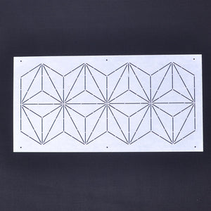 Sashiko Border Stencils, 12" x 6",  "Hemp"