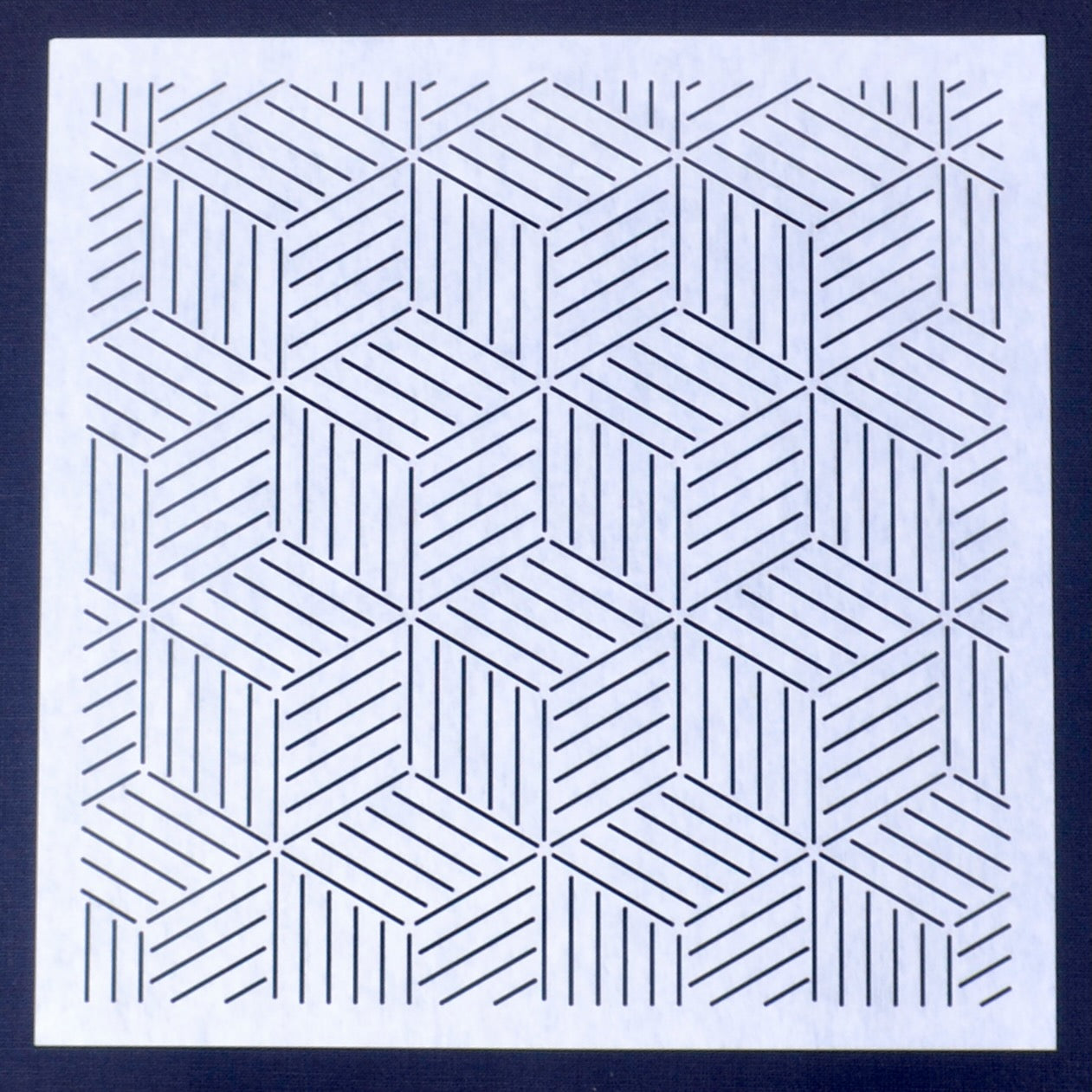 Sashiko Stencil  8" X 8"  "JiMu"