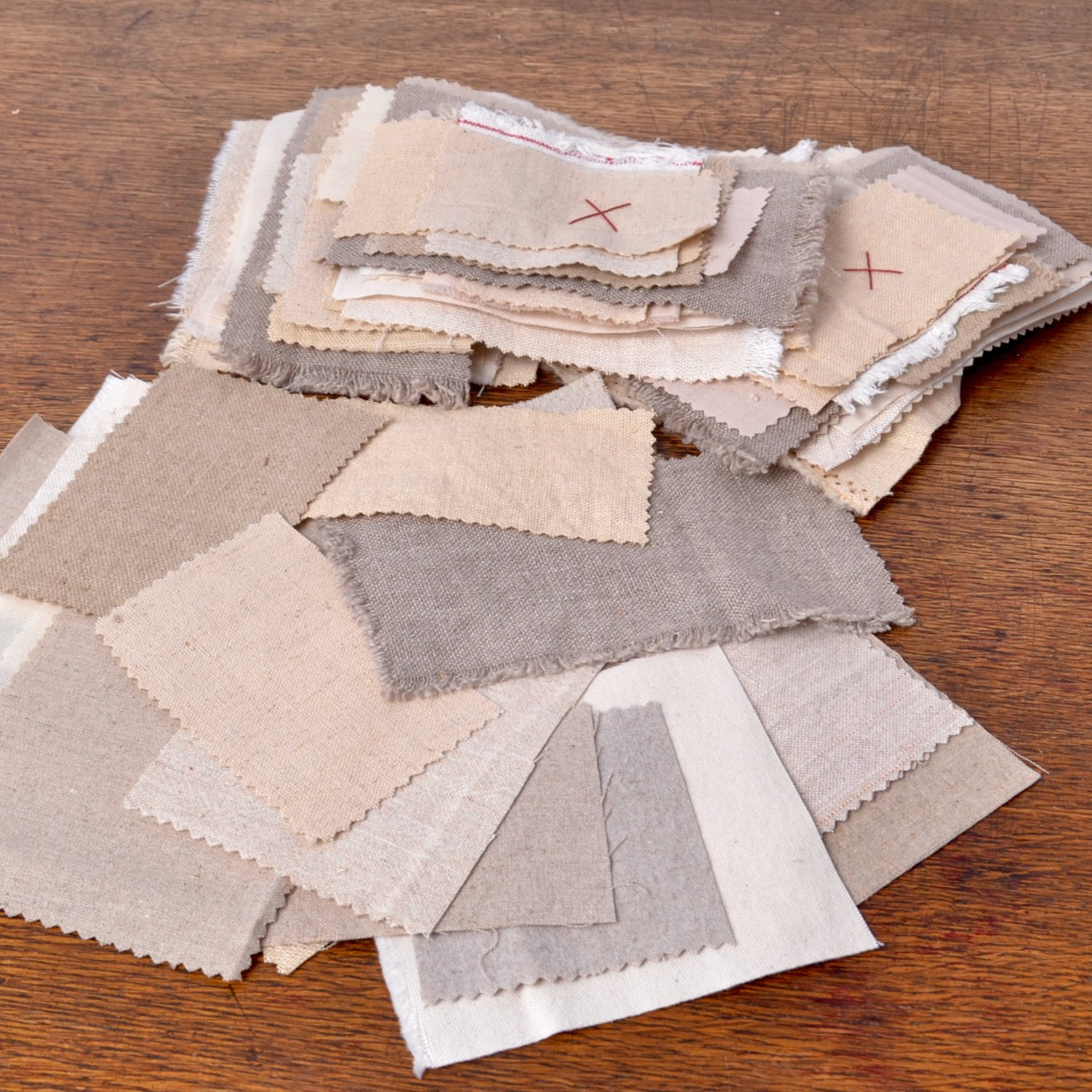 Natural Linen & Cotton Patches for Mending or Stitching