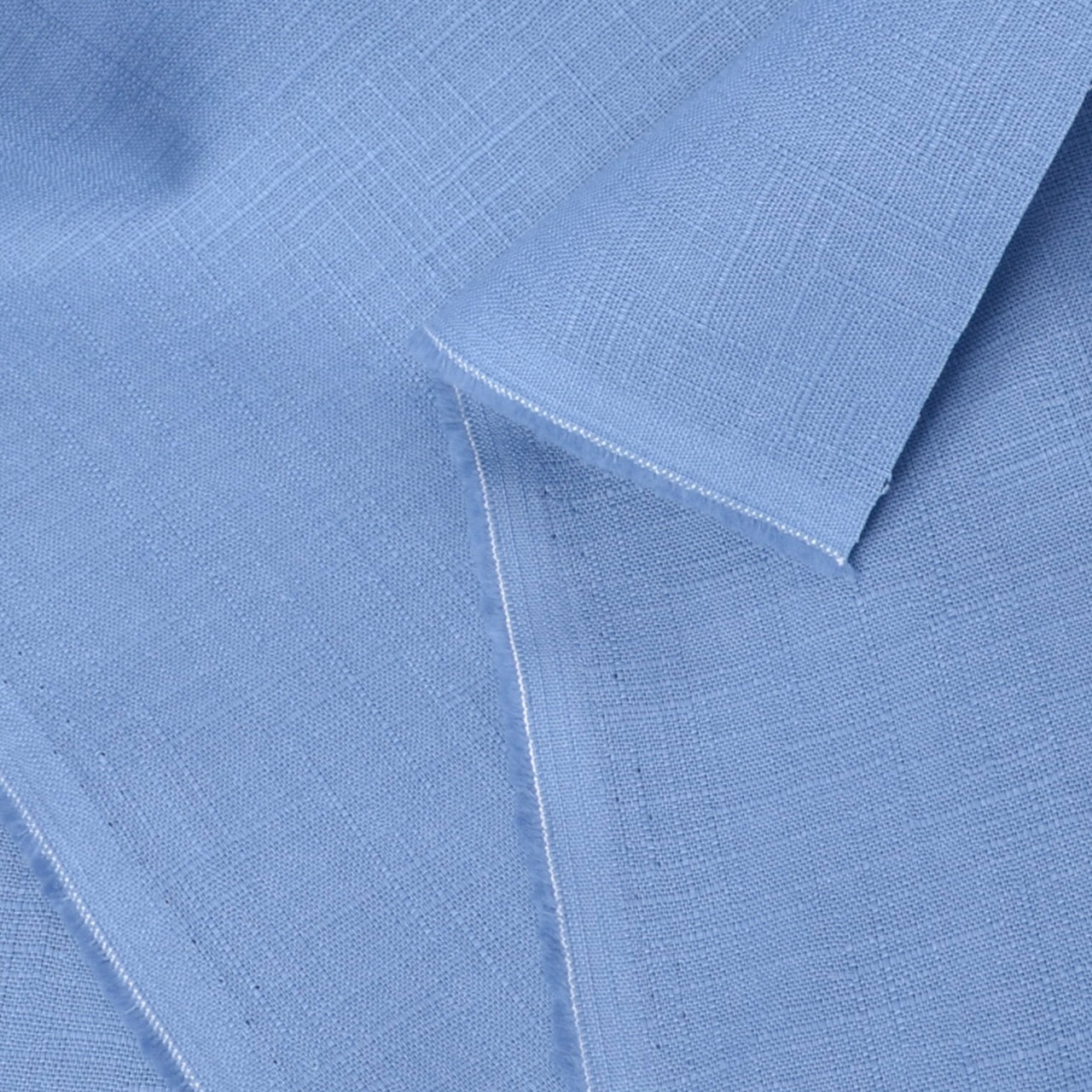 dobby cotton fabric, cornflower blue