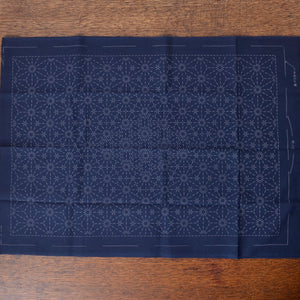 Sashiko Table Mat, Asanoha-Combined