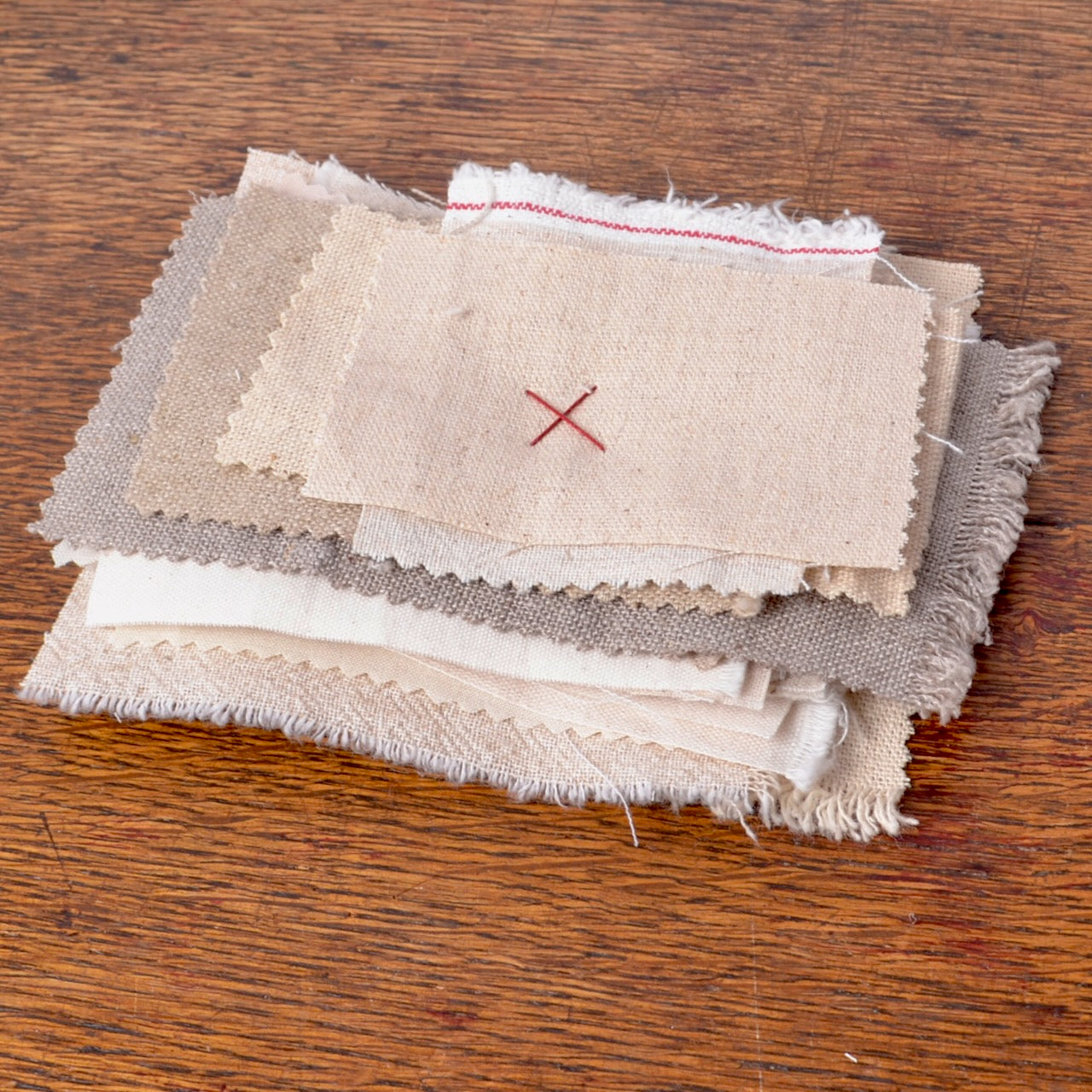 Natural Linen & Cotton Patches for Mending or Stitching
