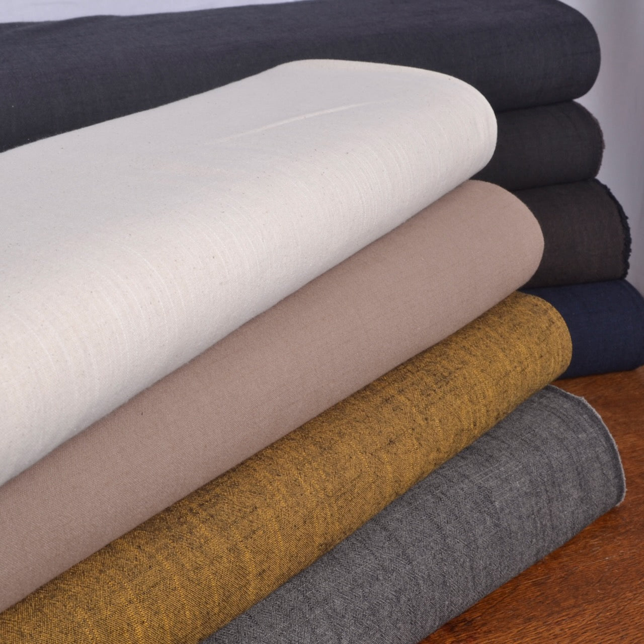 Japanese Yarn-Dyed Slub cotton fabric