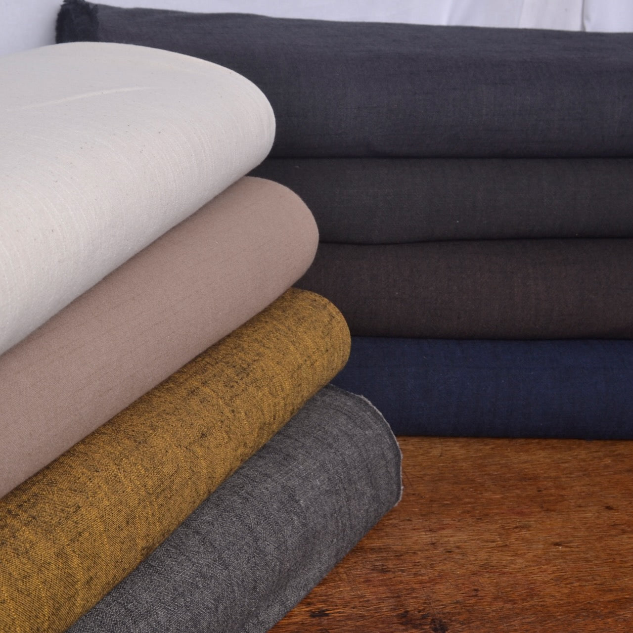 Japanese Yarn-Dyed Slub Cotton fabrics