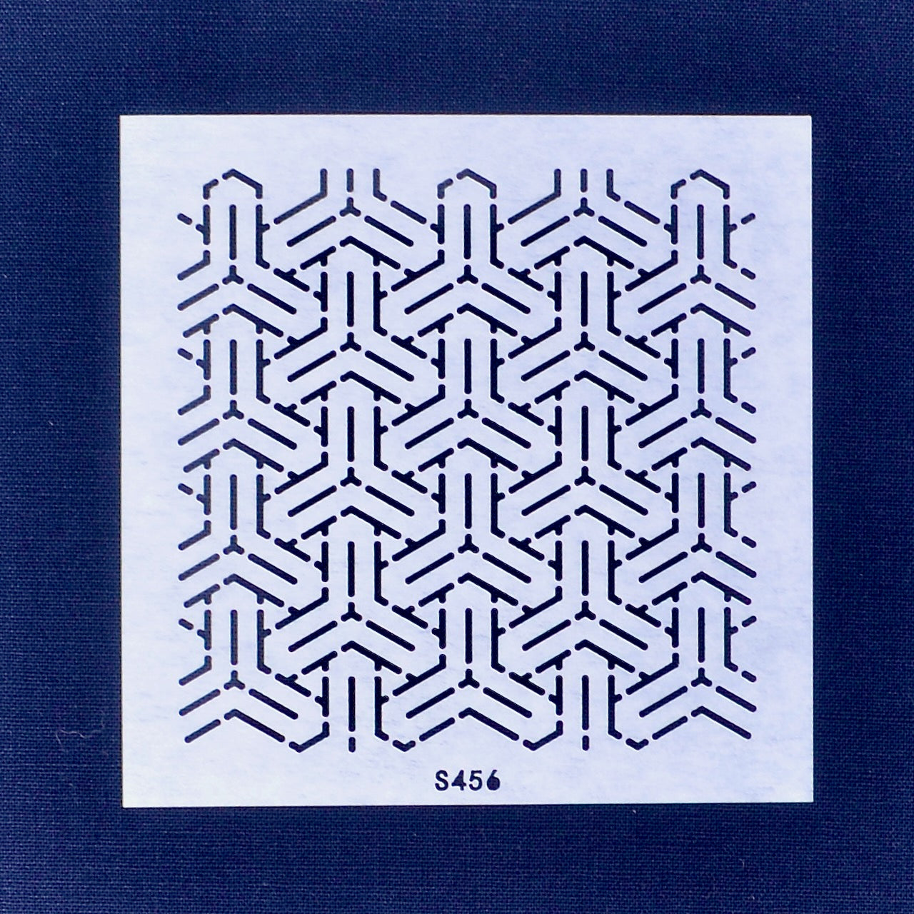Sashiko Stencil, Bishamon Tortoieseshell variation