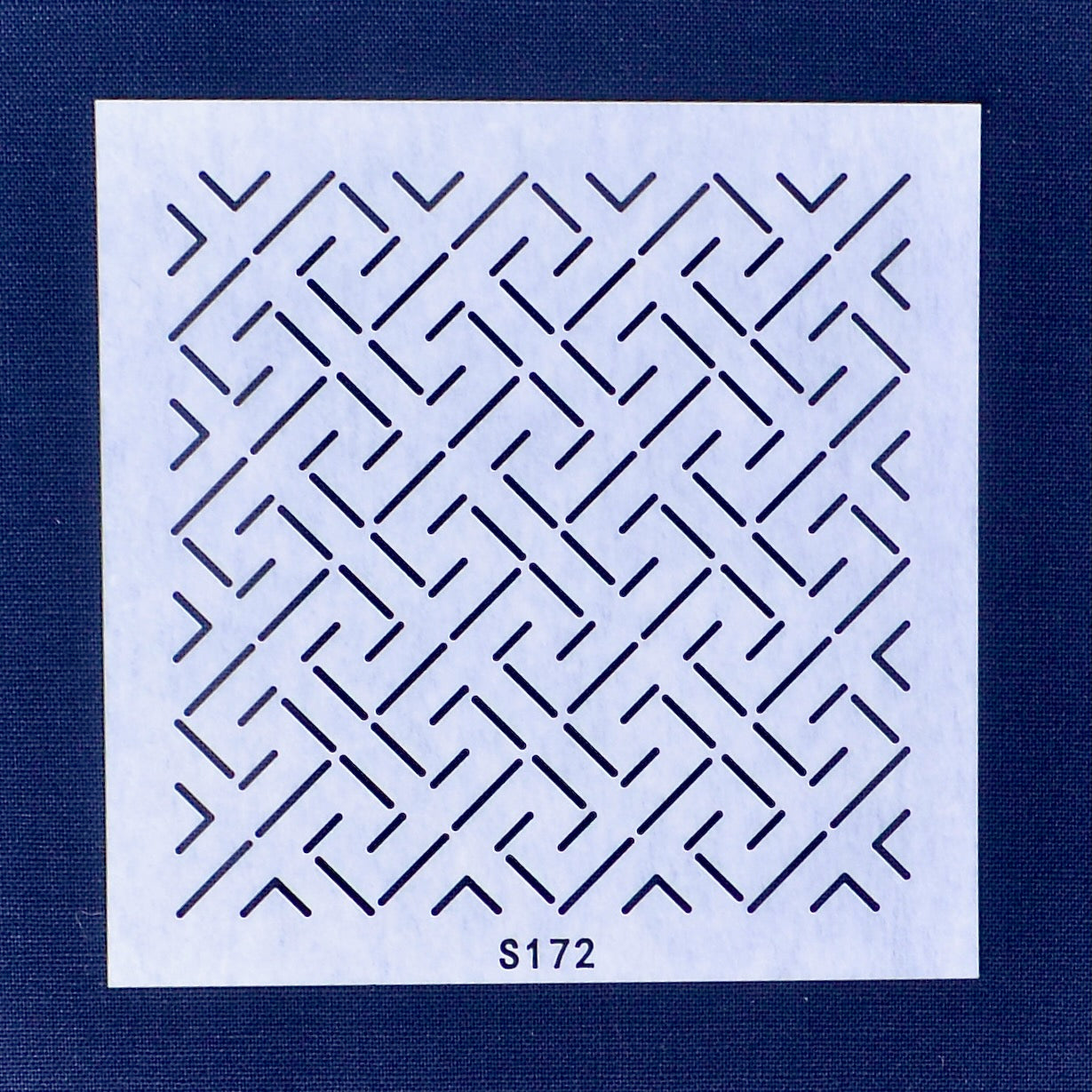 Sashiko Stencil, Simple I Form