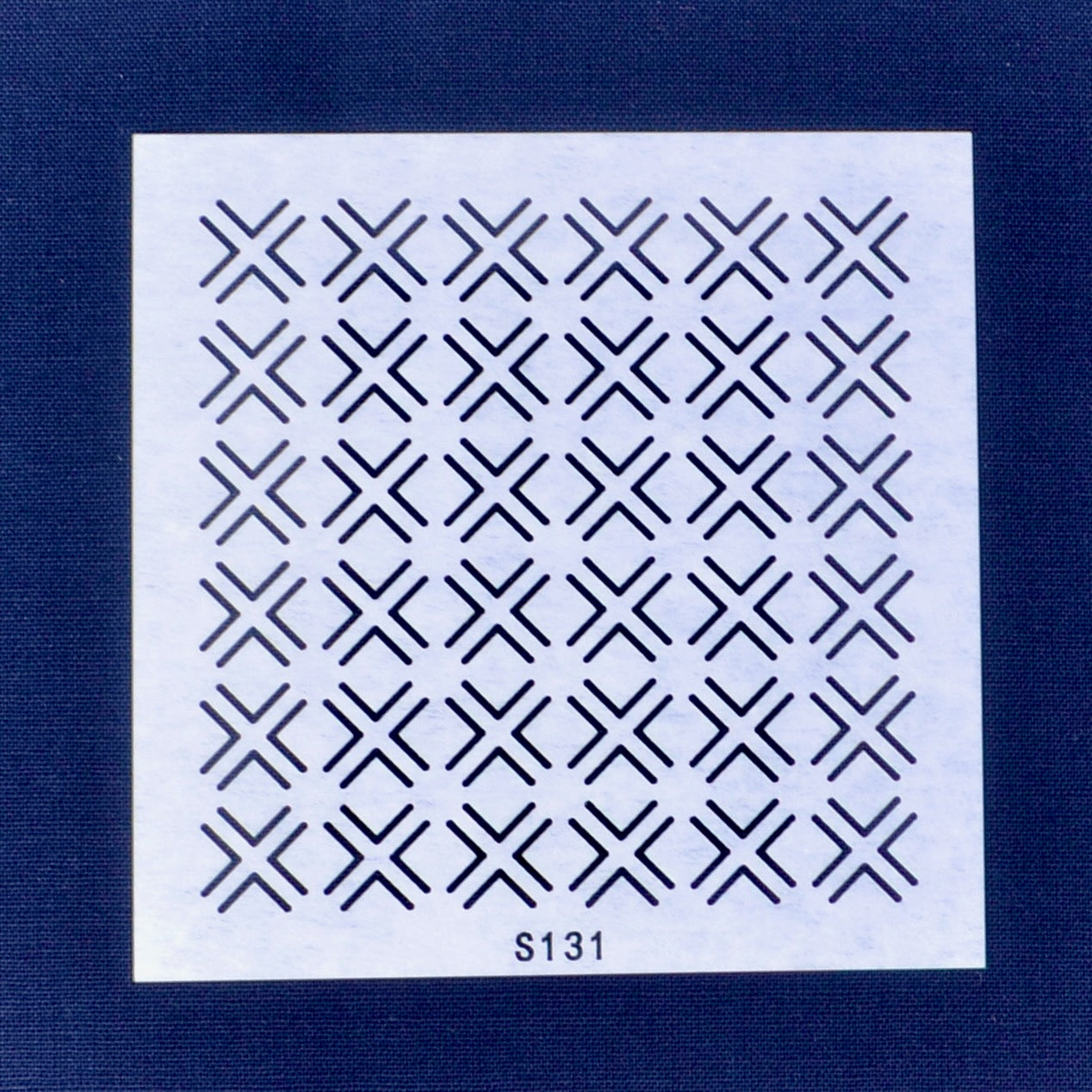 Sashiko Stencils, Double Crosses