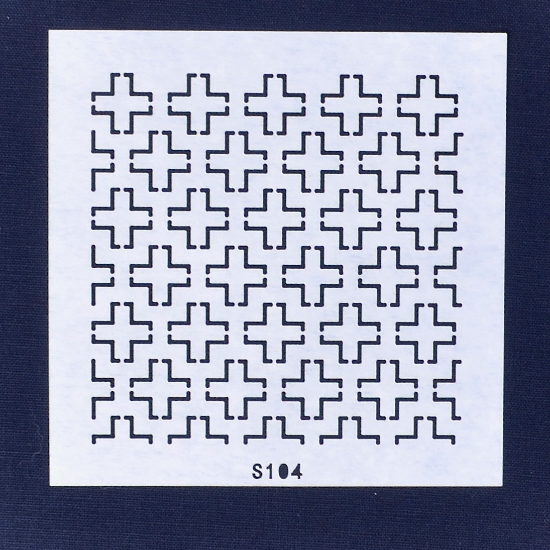 Sashiko Stencil, Crosses