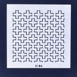 Sashiko Stencil, Crosses