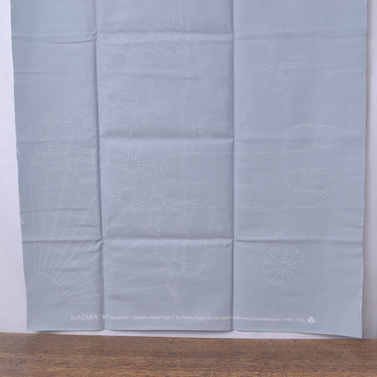 Sashiko Long Panel: Autumn Sky