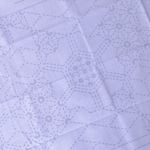 White, Placemat Sashiko Sampler-Hishi Arare