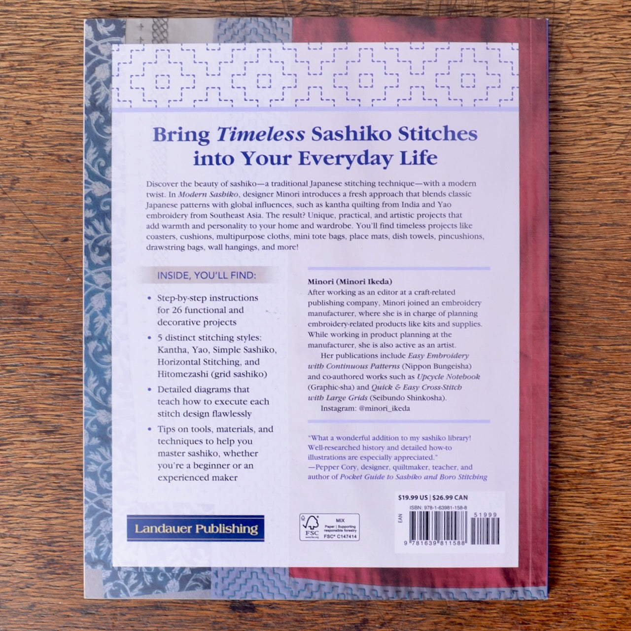 Modern sashiko book 