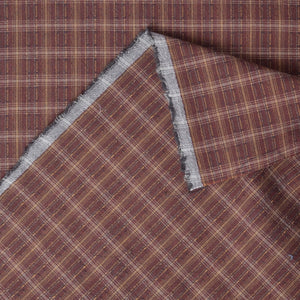 Brown Dyed yarn 100% cotton fabric