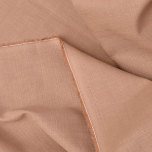 warm tan dobby weave cotton fabric