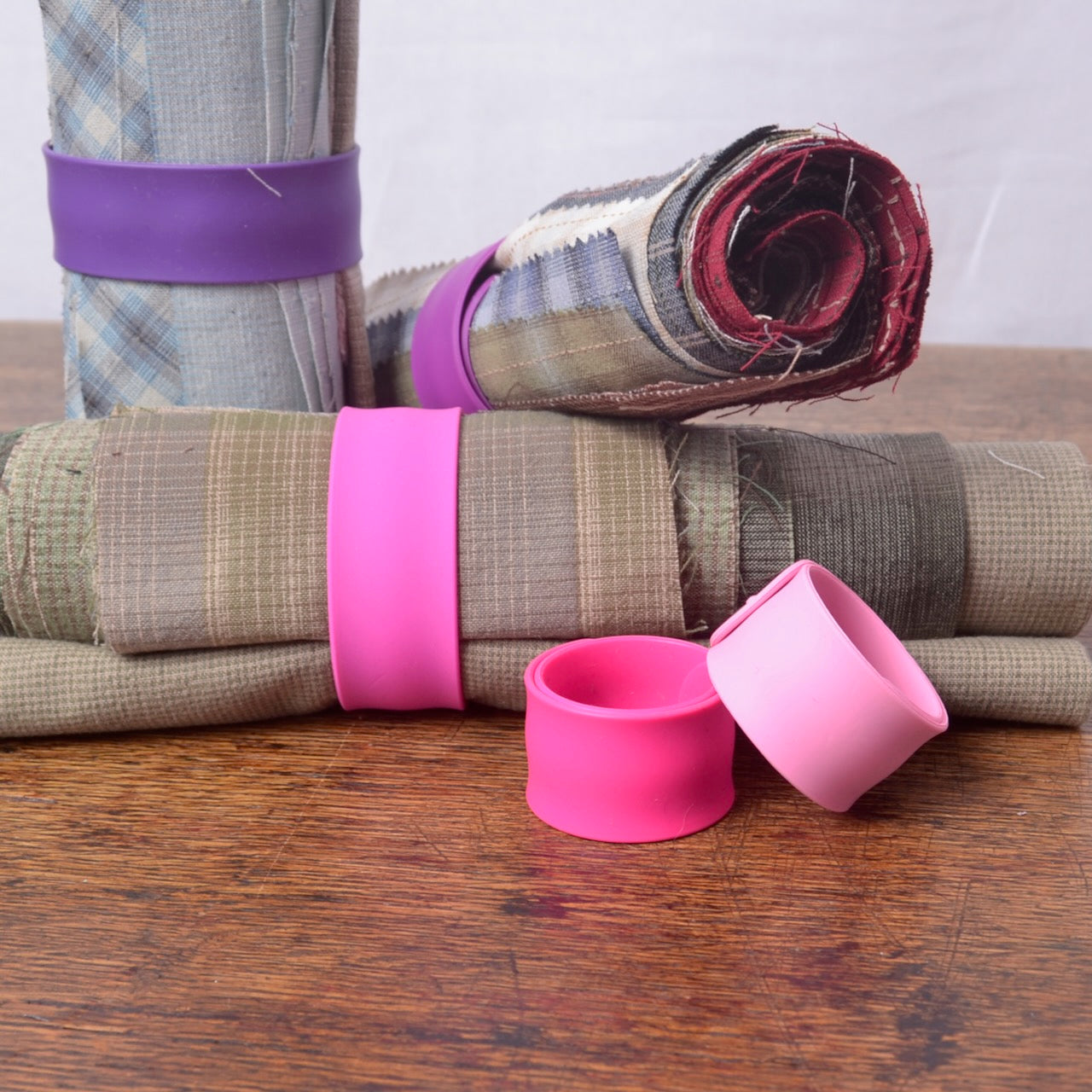 slap and wrap peels for fabric organisation
