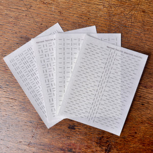 4 Dissolvable Stitching Guides for Visible Mending 