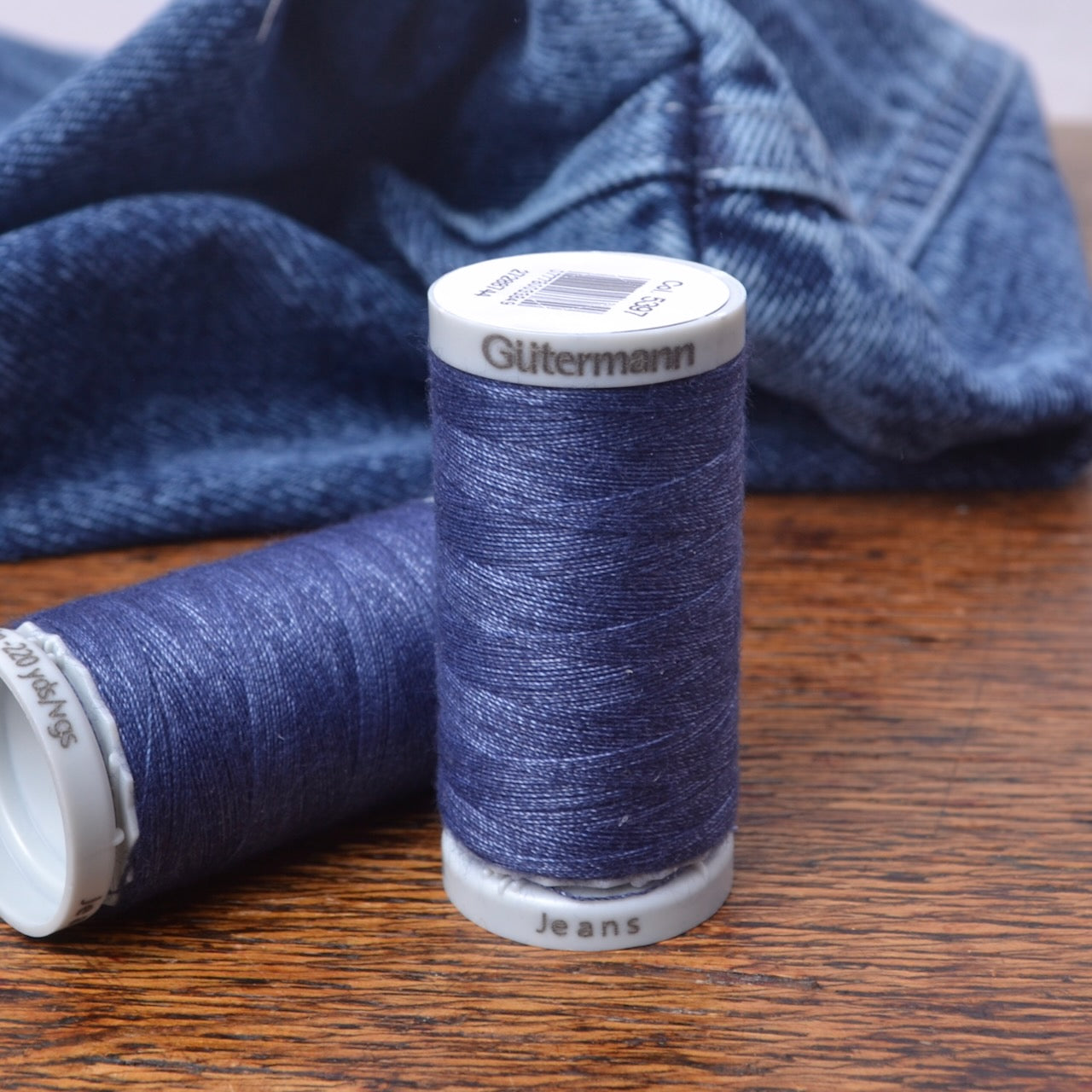 Jeans Cotton Thread washed denim Gutermann  #5397