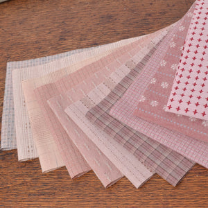 Yarn-Dyed Fabric Strips - Assorted Pinks