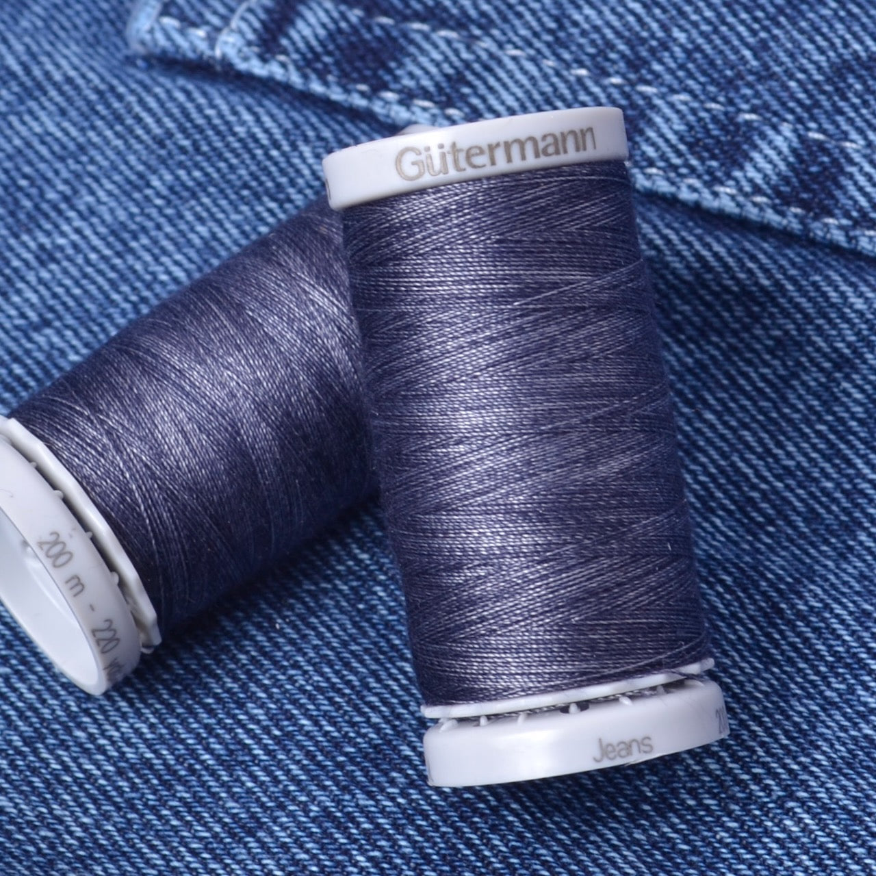 Jeans Cotton Thread Indigo Blue Gutermann  #4888