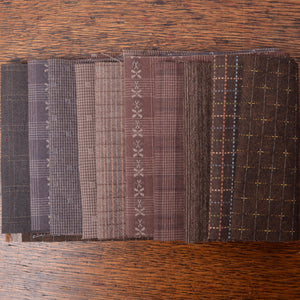 Assorted Dark Brown hand cut strips