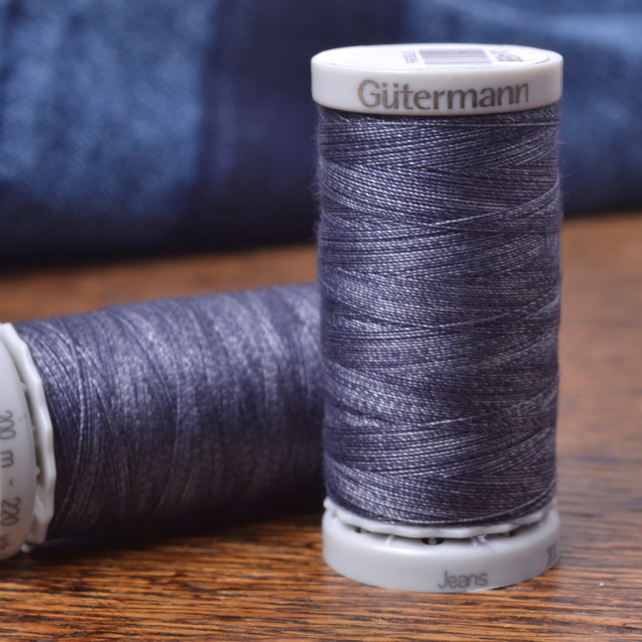 Jeans Cotton Thread Indigo Blue Gutermann  #4888