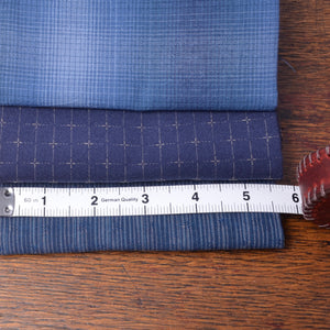 Bundle of three fat quarter pieces of yarn-dyed cotton
