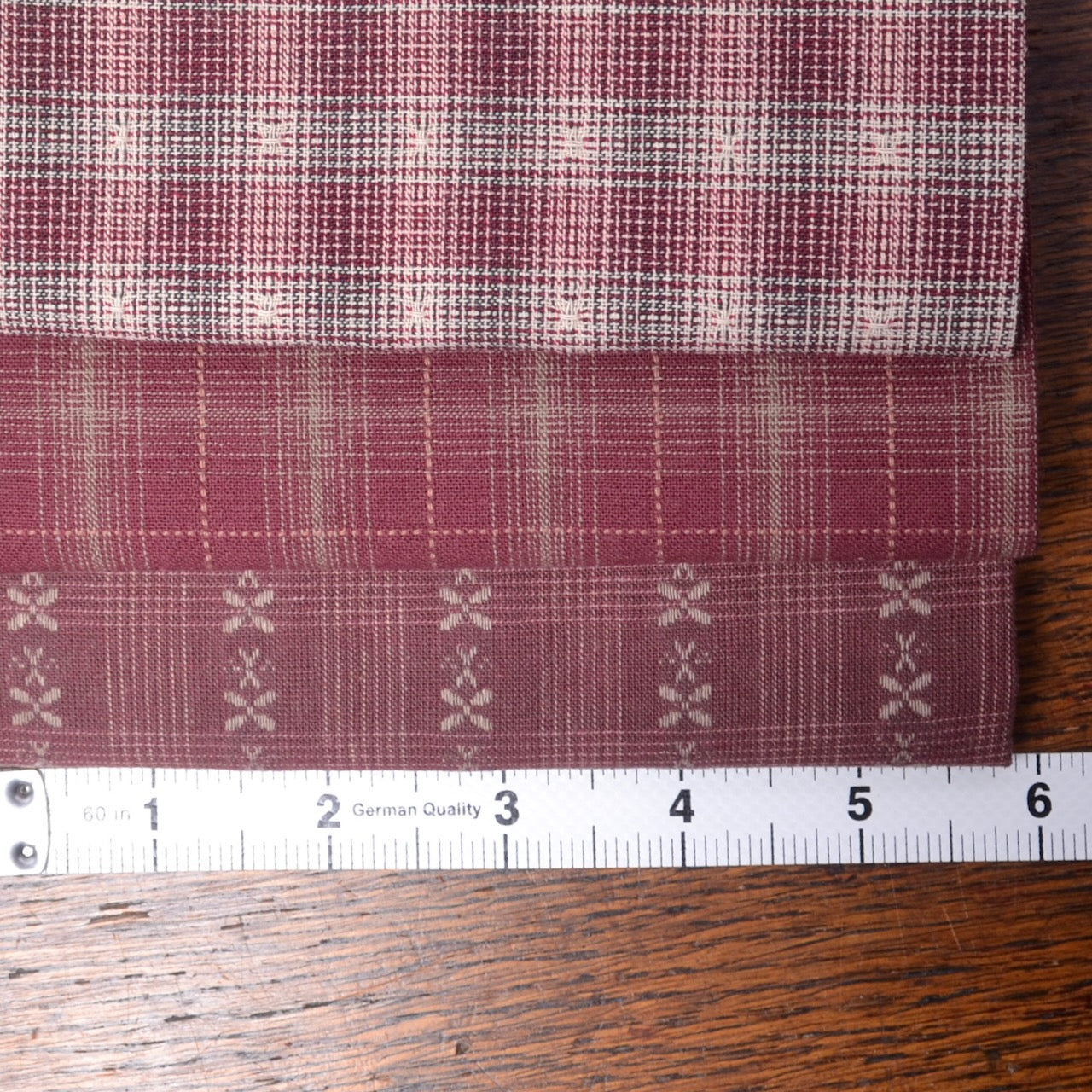 Japanese Yarn-Dyed Fabric Bundle in red