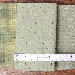 green yarn-dyed 100% cotton fabric